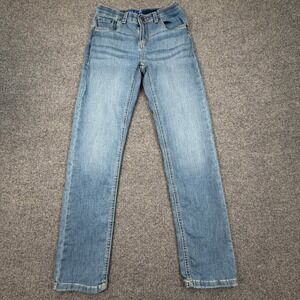 Levis 502 Taper Jeans Boys 14 Reg W27 L29 (Fits as 26x29) Blue Stretch Waist